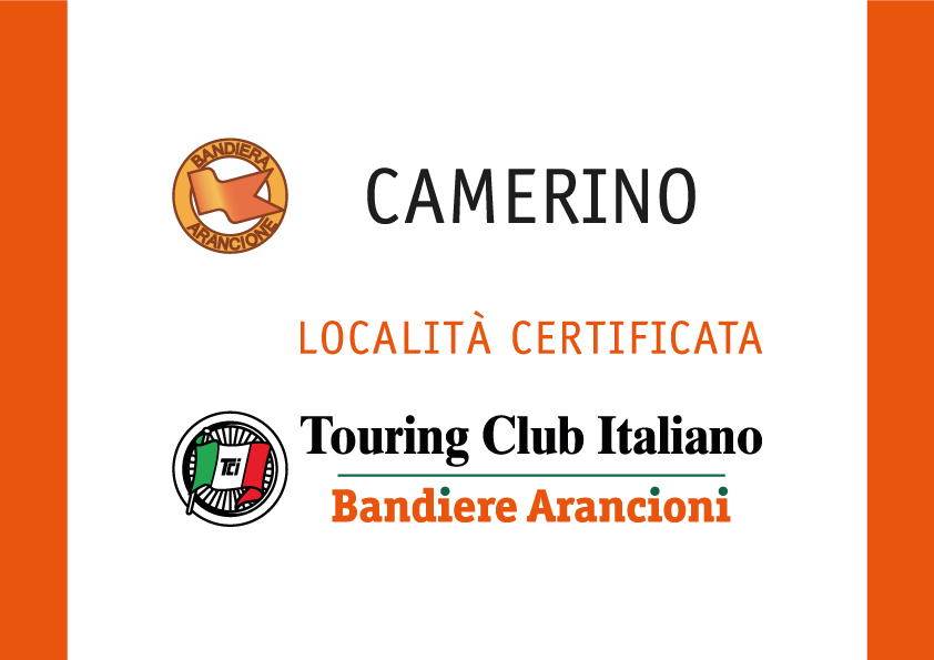 logo bandiera arancione camerino